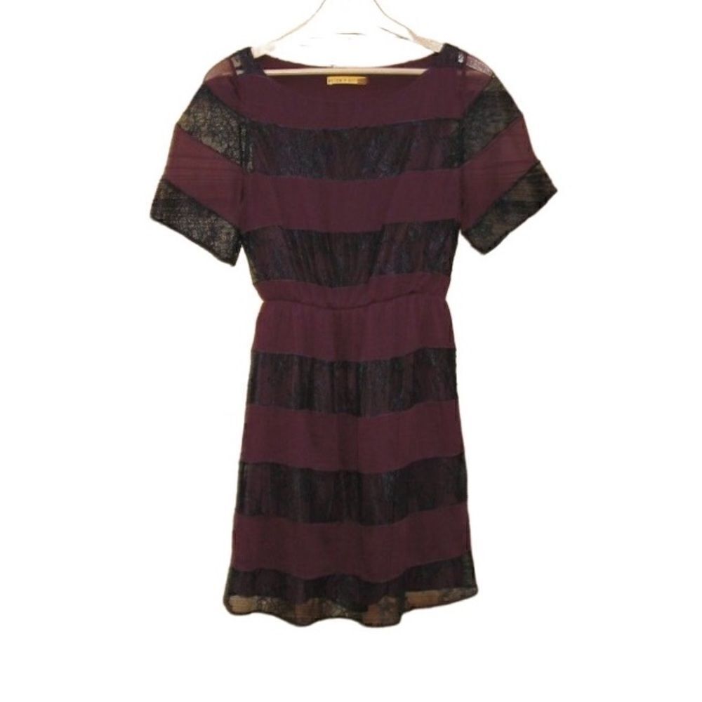 Alice + Olivia Lace Silk Dress